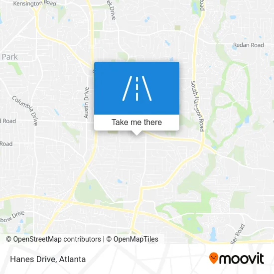 Hanes Drive map