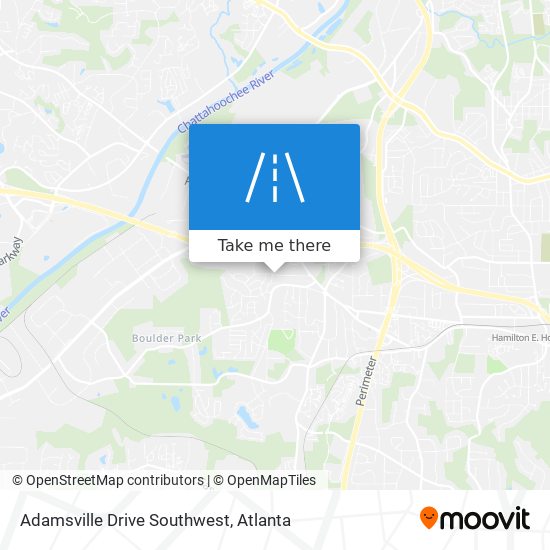 Mapa de Adamsville Drive Southwest