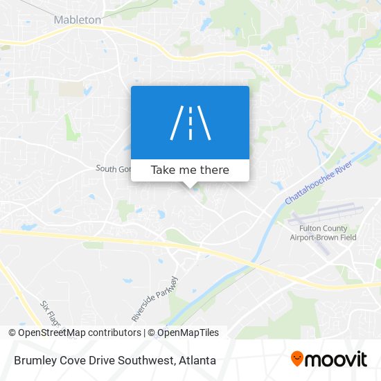 Brumley Cove Drive Southwest map