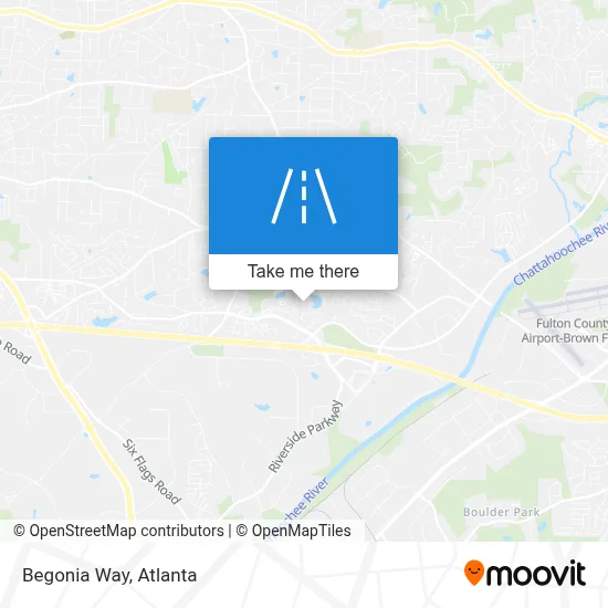 Begonia Way map