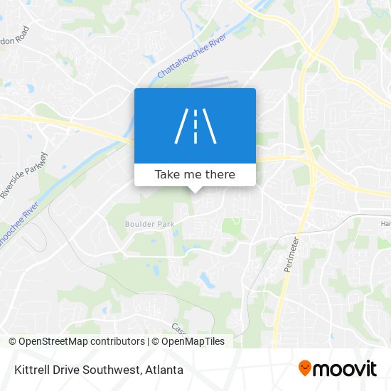 Mapa de Kittrell Drive Southwest