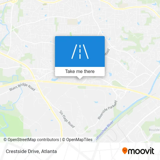 Crestside Drive map