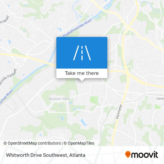 Mapa de Whitworth Drive Southwest