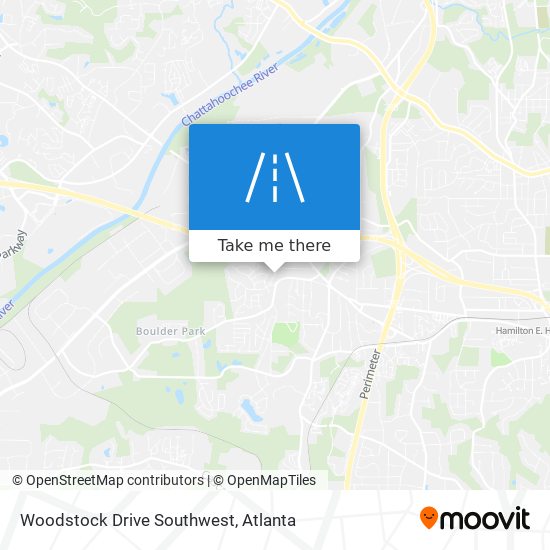 Woodstock Drive Southwest map