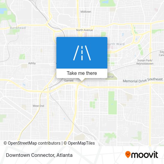Downtown Connector map