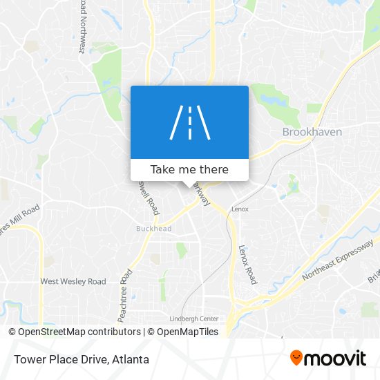 Tower Place Drive map