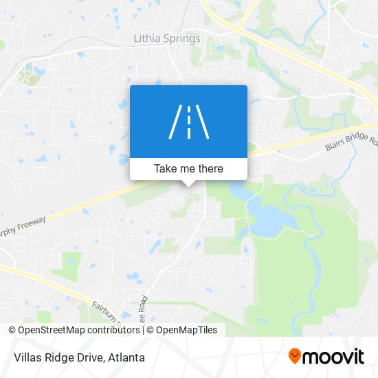 Villas Ridge Drive map