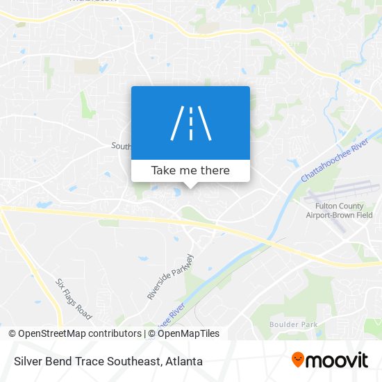 Mapa de Silver Bend Trace Southeast