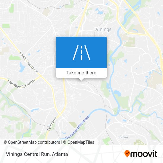 Vinings Central Run map