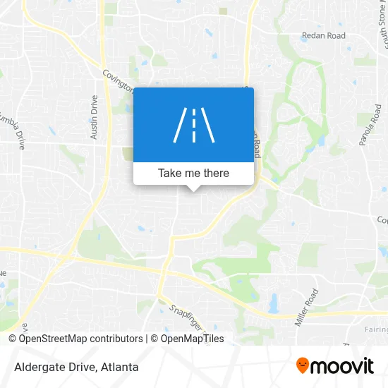 Aldergate Drive map