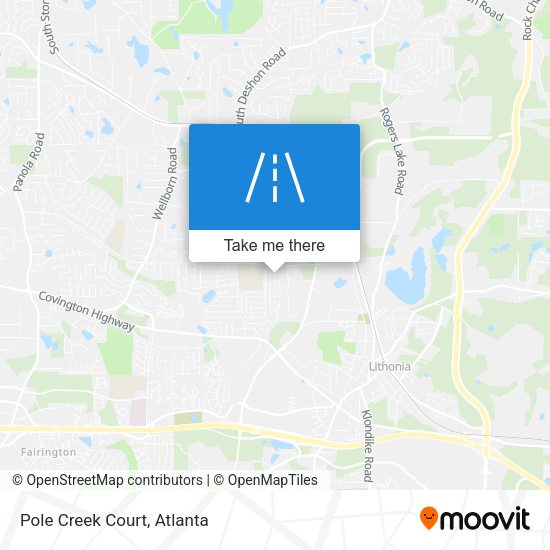 Mapa de Pole Creek Court