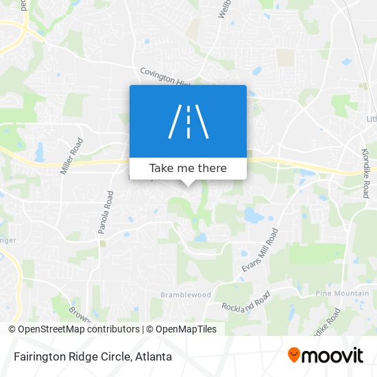 Mapa de Fairington Ridge Circle