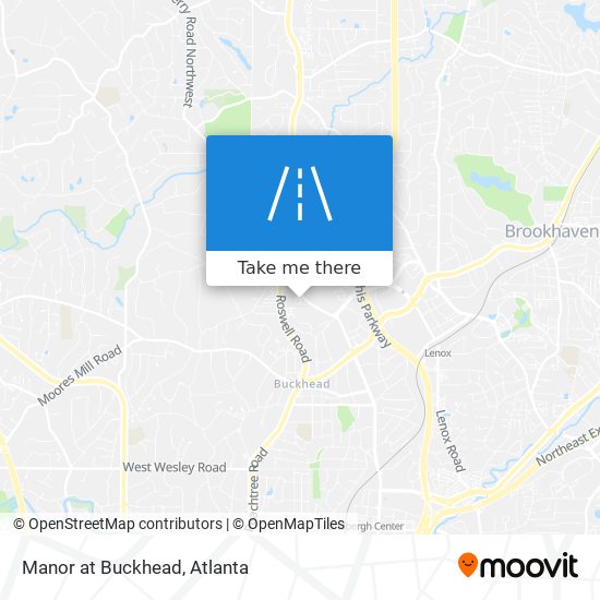 Manor at Buckhead map