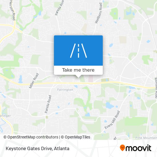 Keystone Gates Drive map