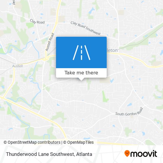 Mapa de Thunderwood Lane Southwest