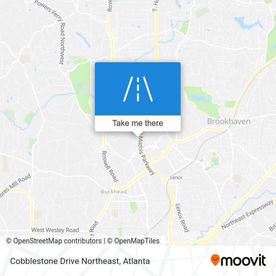 Mapa de Cobblestone Drive Northeast