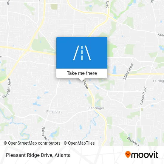 Pleasant Ridge Drive map