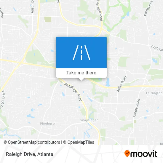 Raleigh Drive map