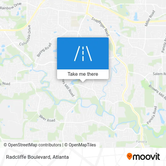 Radcliffe Boulevard map