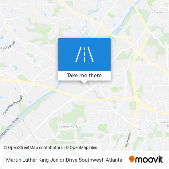 Martin Luther King Junior Drive Southwest map