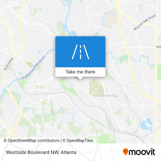 Mapa de Westside Boulevard NW