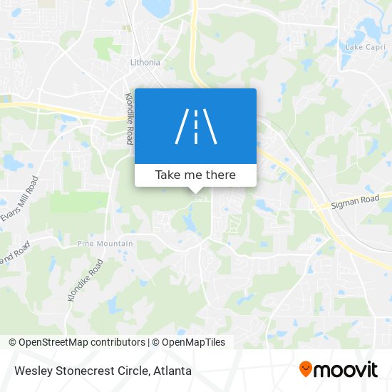 Wesley Stonecrest Circle map