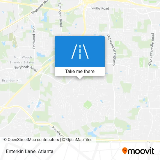 Enterkin Lane map