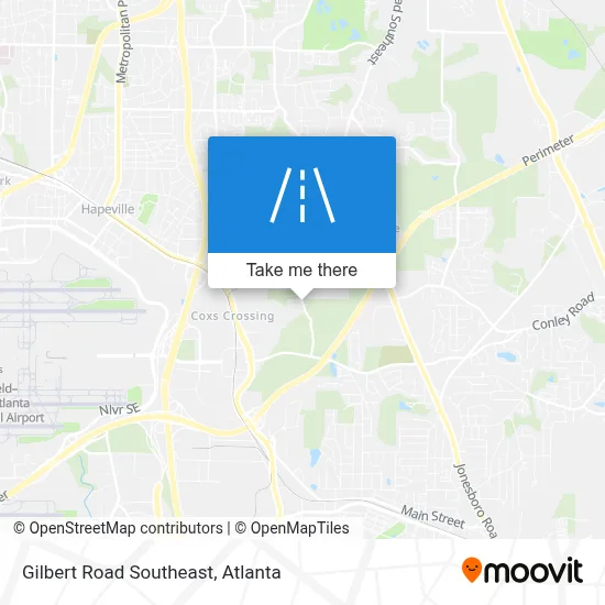 Gilbert Road Southeast map