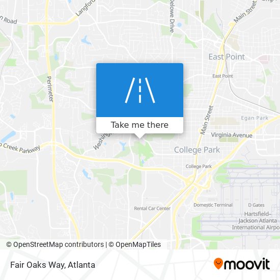 Fair Oaks Way map