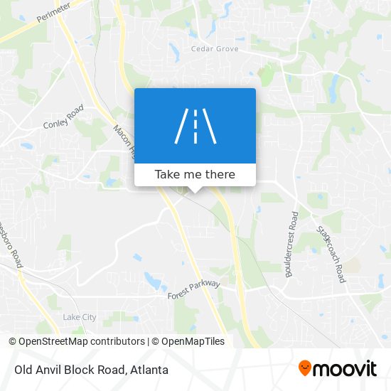 Mapa de Old Anvil Block Road