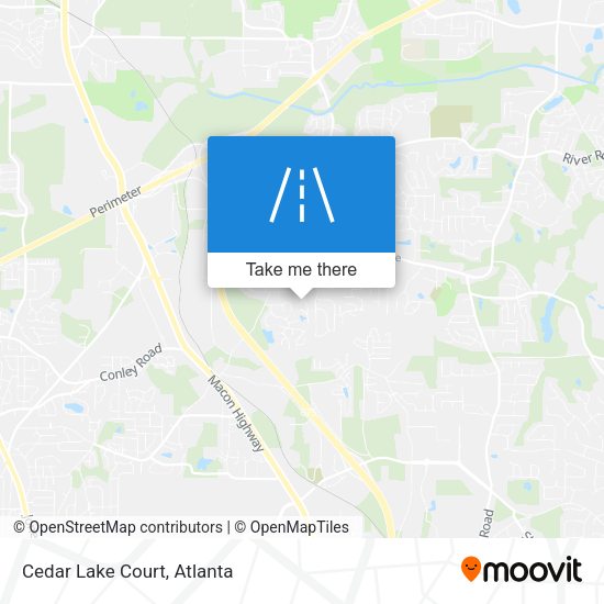 Cedar Lake Court map
