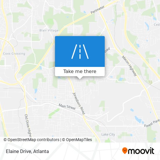 Mapa de Elaine Drive