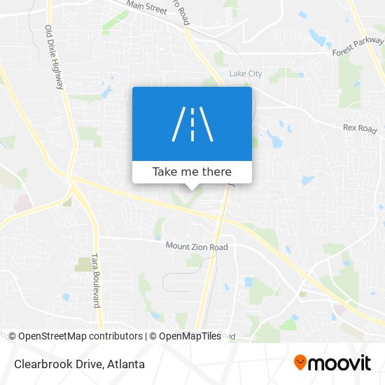 Mapa de Clearbrook Drive