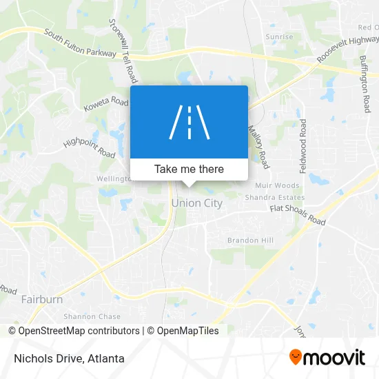 Nichols Drive map