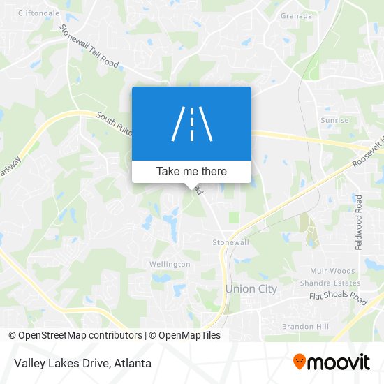 Mapa de Valley Lakes Drive