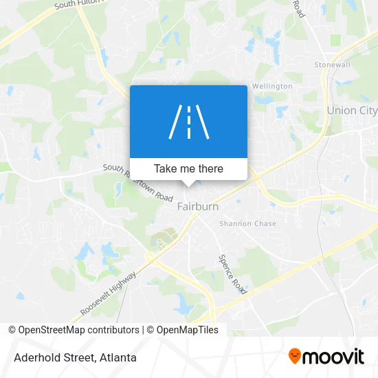 Aderhold Street map
