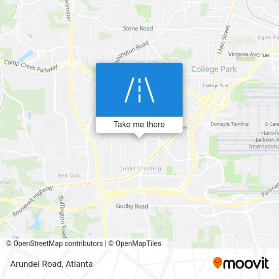 Arundel Road map