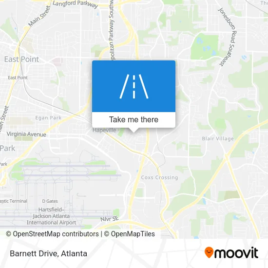 Barnett Drive map