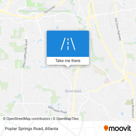 Mapa de Poplar Springs Road