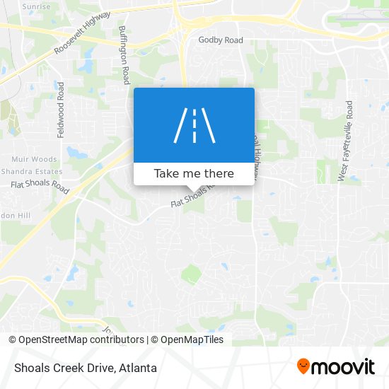 Mapa de Shoals Creek Drive