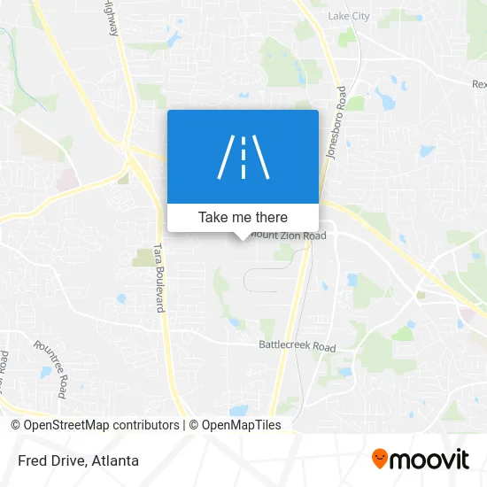 Fred Drive map
