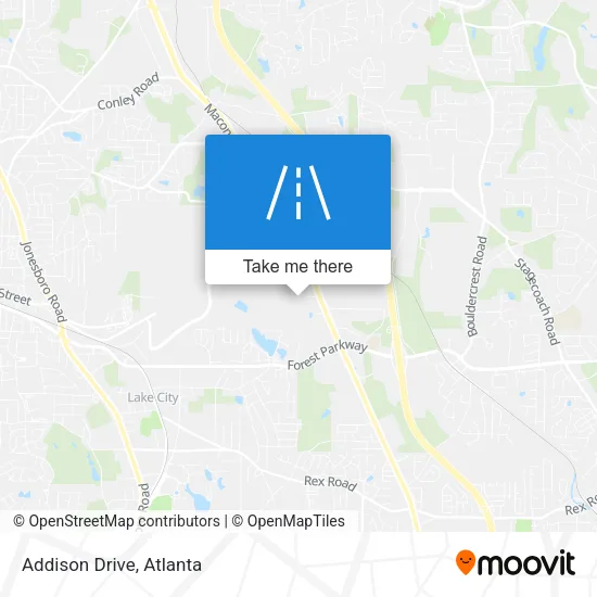 Addison Drive map
