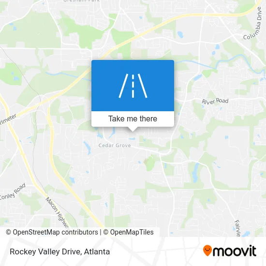 Rockey Valley Drive map