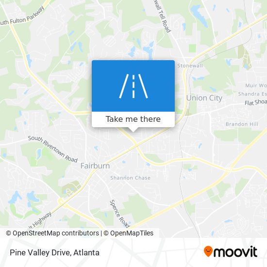 Pine Valley Drive map