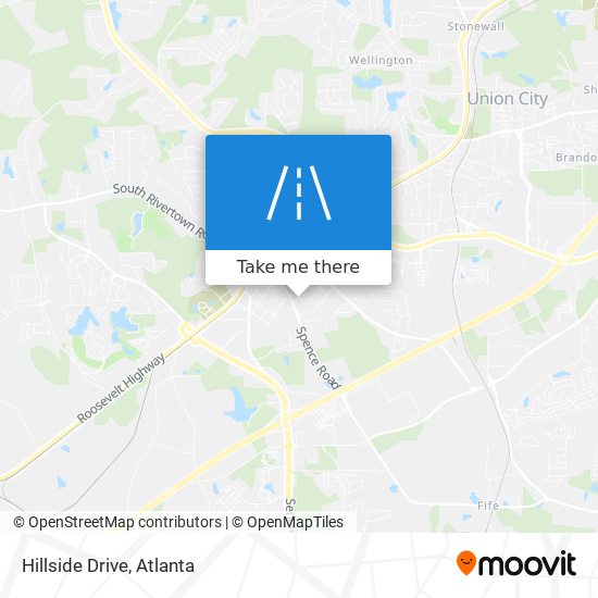 Hillside Drive map