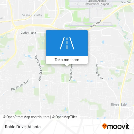 Roble Drive map