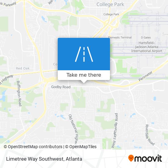 Limetree Way Southwest map