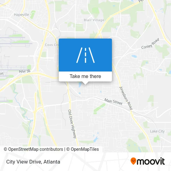 City View Drive map