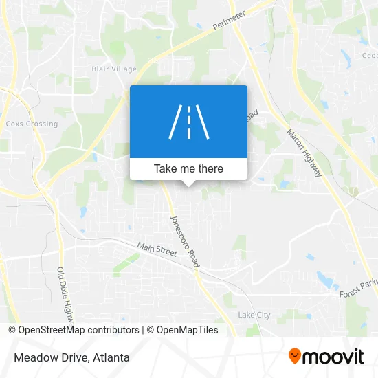 Meadow Drive map