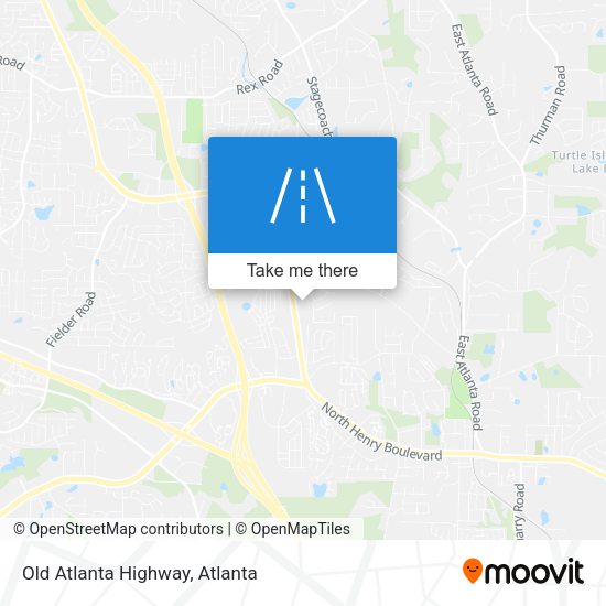 Old Atlanta Highway map